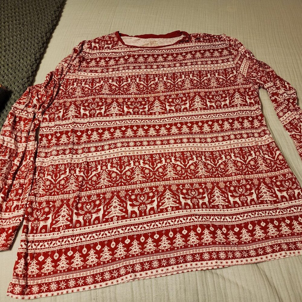 NEW Little Sleepies Men's Christmas PJ Shirt, size 3X